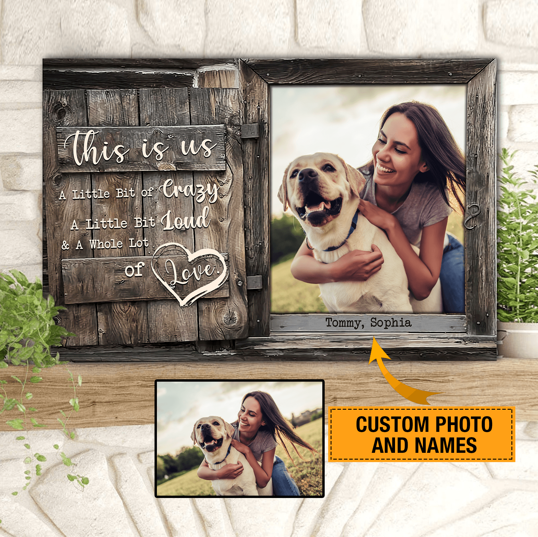 This Is Us Personalized Dog Poster, Personalized Gift for Dog Lovers, Dog Dad, Dog Mom - CV003PS06 - BMGifts (formerly Best Memorial Gifts)