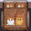 Traditional Brown Cat Personalized Bedding Set, Mother’s Day Gift for Cat Lovers, Cat Mom, Cat Dad - BD128PS02 - BMGifts