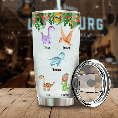 Tropical Pattern Grandma Personalized Tumbler, Mother’s Day Gift for Nana, Grandma, Grandmother, Grandparents - TB114PS02 - BMGifts
