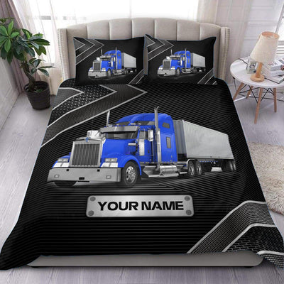 Trucker Personalized Bedding Set, Personalized Gift for Truckers - BD096PS05 - BMGifts (formerly Best Memorial Gifts)