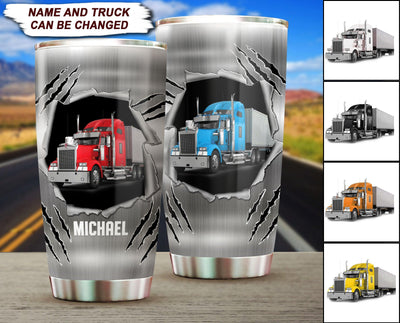 Trucker Personalized Tumbler, Personalized Gift for Truckers - TB002PS05 - BMGifts