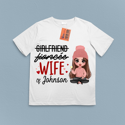 We Are Husband And Wife Couple Personalized Couple T-shirts, Personalized Valentine Gift for Couples, Husband, Wife, Parents, Lovers - SS001PS01 - BMGifts