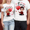 We Are King And Queen Couple Personalized Couple T-shirts, Personalized Valentine Gift for Couples, Husband, Wife, Parents, Lovers - SS003PS01 - BMGifts