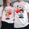 We Are King And Queen Couple Personalized Couple T-shirts, Personalized Valentine Gift for Couples, Husband, Wife, Parents, Lovers - SS003PS01 - BMGifts