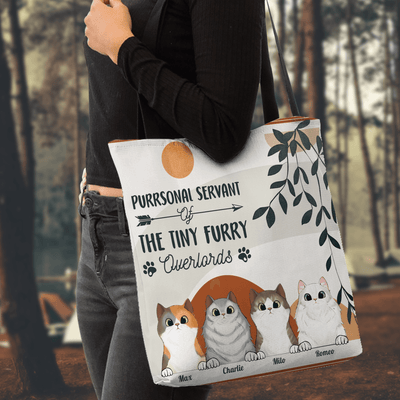 We're Not Cat, We're Babies Personalized Cat Totebag, Personalized Gift for Cat Lovers, Cat Mom, Cat Dad - TO503PS06 - BMGifts