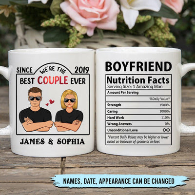 We're The Best Couple Ever Couple Personalized Mug, Valentine Gift for Couples, Husband, Wife, Parents, Lovers - MG084PS02 - BMGifts