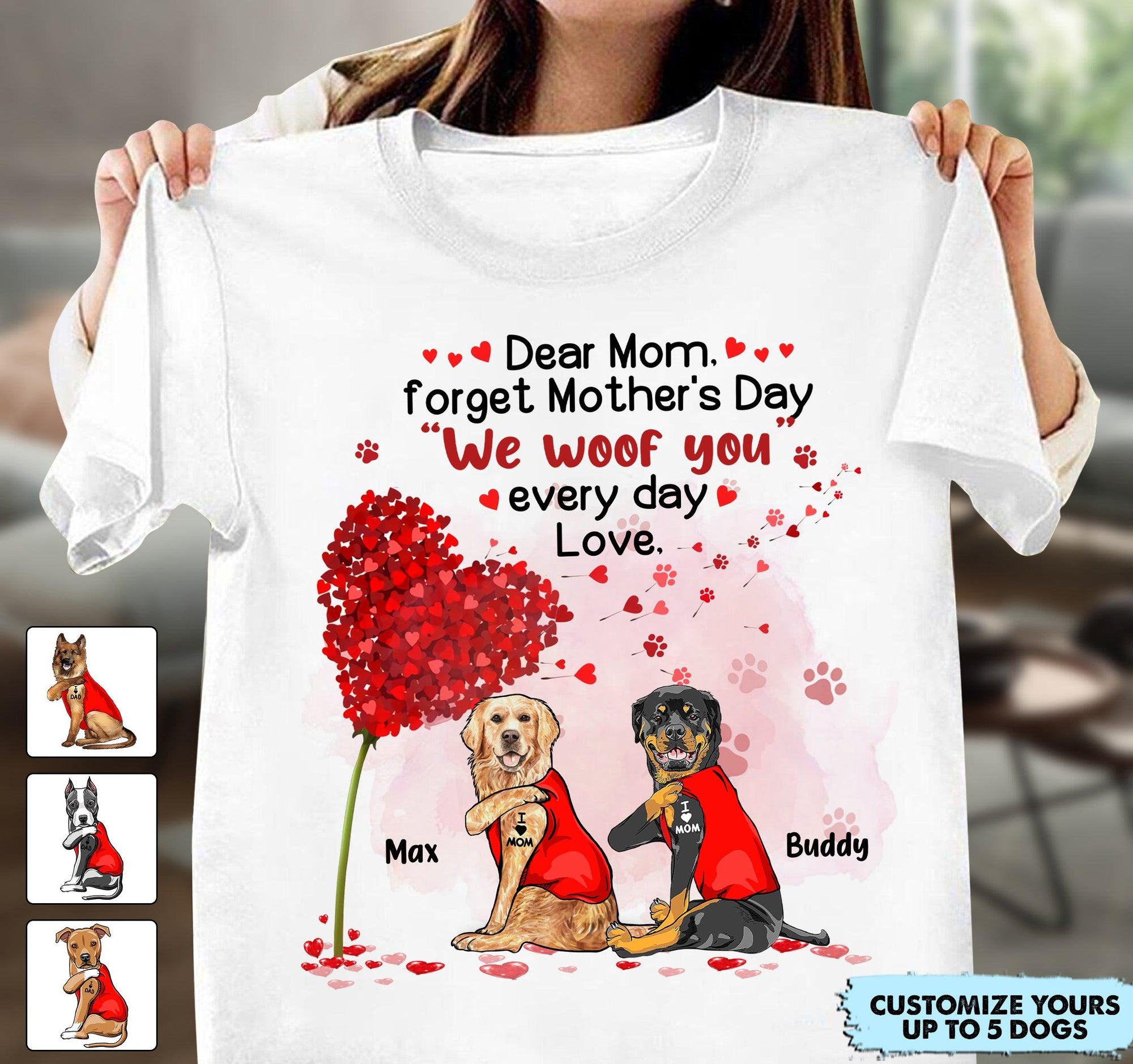 dog mom and dog dad shirts