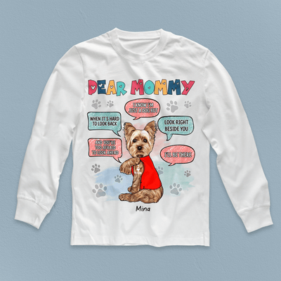 When It's Hard To Look Back Personalized Dog T-shirt, Personalized Gift for Dog Lovers, Dog Dad, Dog Mom - TS123PS06 - BMGifts