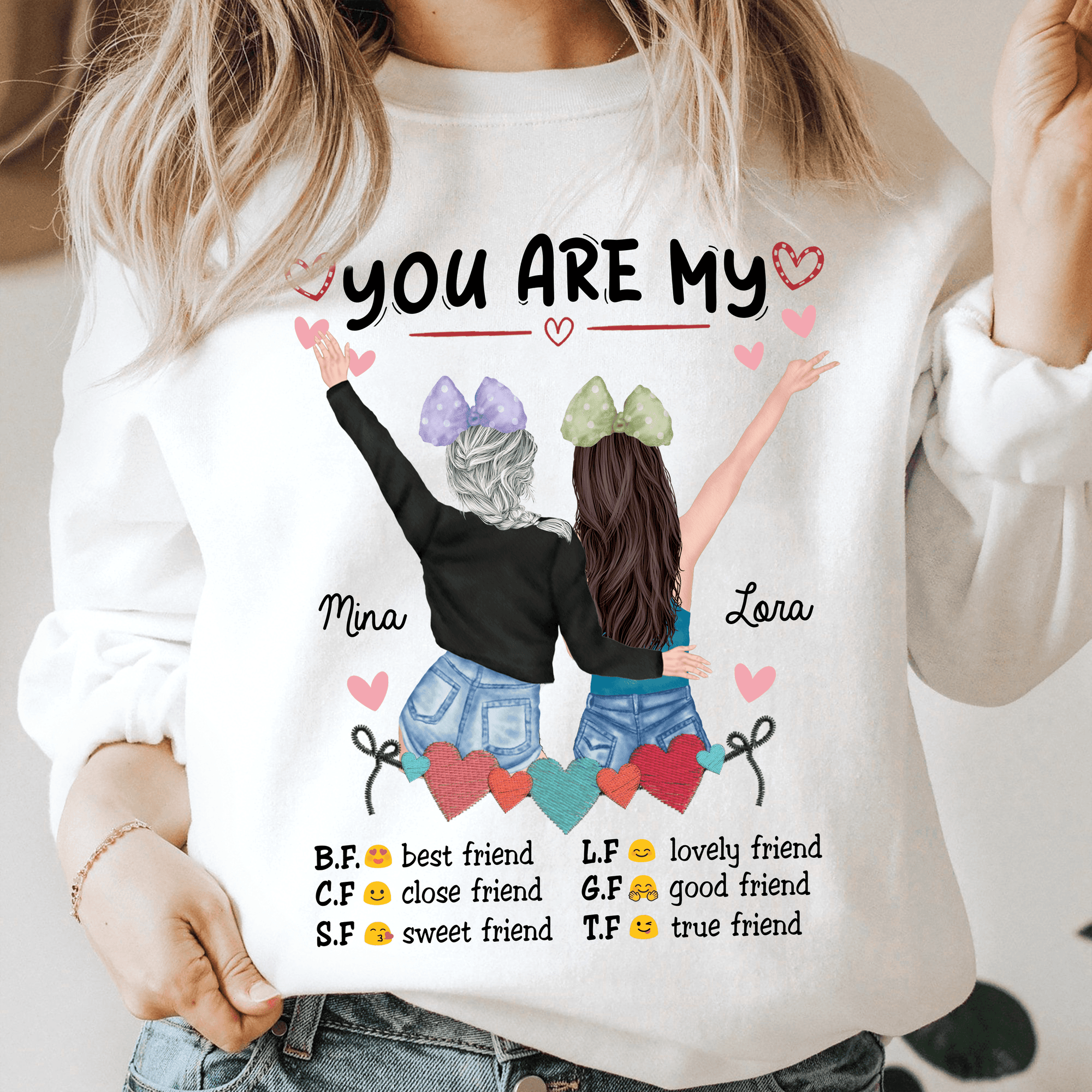 You Are My Best Friend Bestie Personalized Shirt Personalized Gift for Besties Sisters Best Friends Siblings