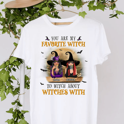 You Are My Favorite Witch Bestie Personalized Shirt, Halloween Gift, Personalized Gift for Besties, Sisters, Best Friends, Siblings - TS275PS01 - BMGifts