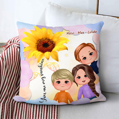 You Are My Sunshine Mother Personalized Linen Pillow, Mother’s Day Gift for Mom, Mama, Parents, Mother, Grandmother - PL060PS02 - BMGifts