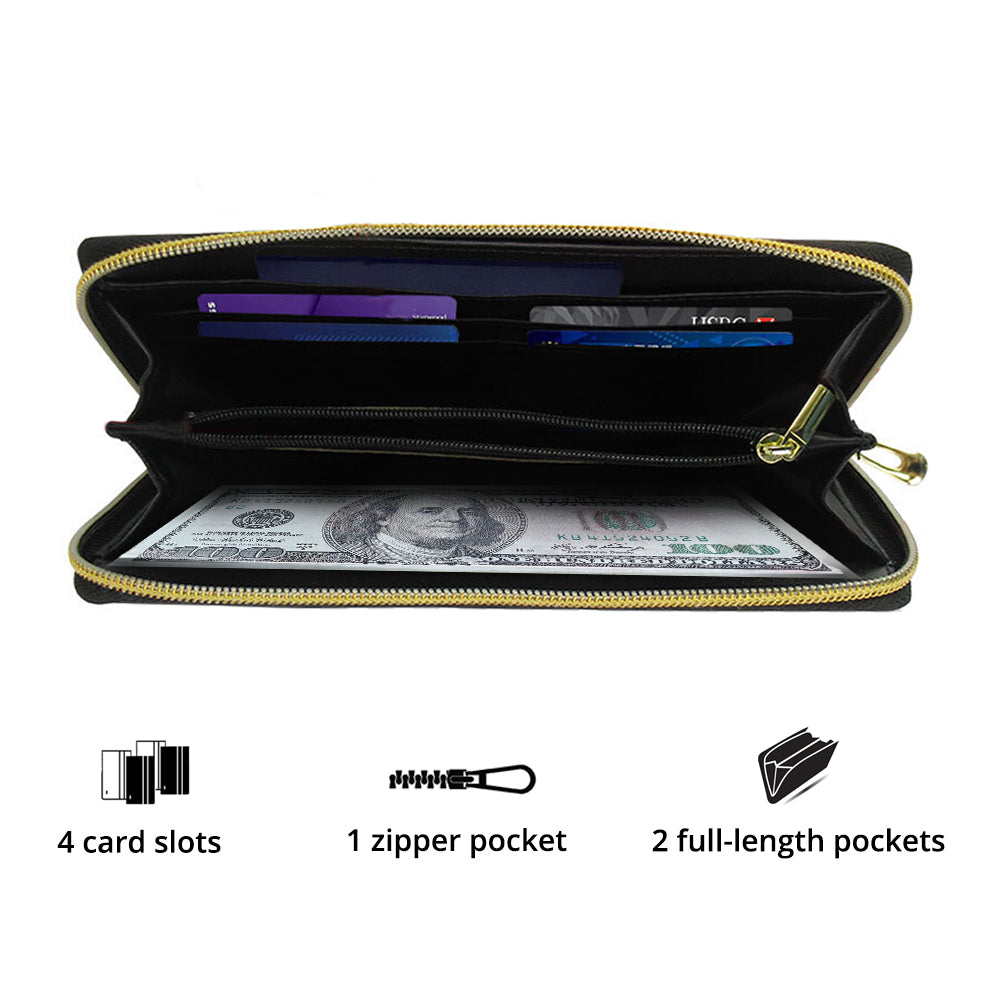 Corgi Dog Long Wallet PU Leather Purse Card Holder Clutch Coin Purse for  Unisex