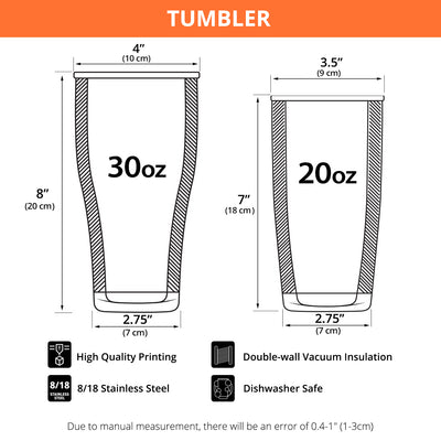 Yorkshire Tumbler, Gift for Yorkshire Lovers - TB280PA